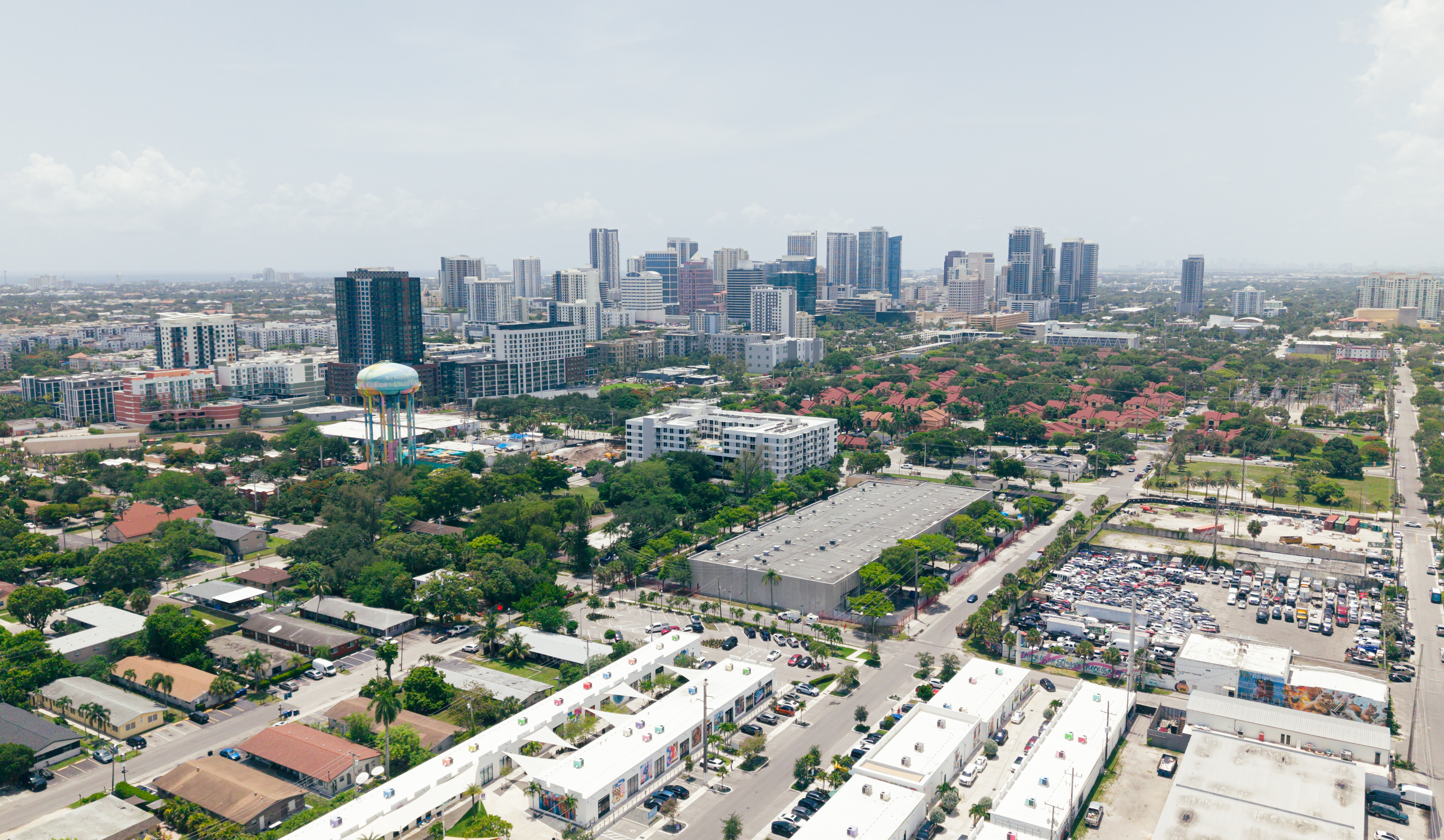 South Florida commercial real estate market aerial view